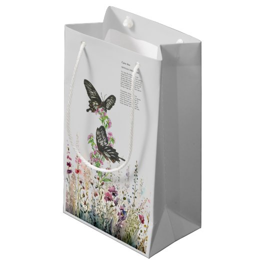 美しい手色彩の鮮やかセイロンバラ蝶 スモールペーパーバッグ (正面アングル)