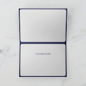 美しい折りたたみ式のホリデーカード　３つのフォト宝玉 シーズンカード (内部)