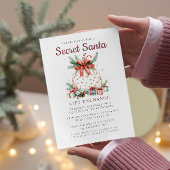 美しい抱き枕Iシークレットサンタクリスマスパーティー 招待状