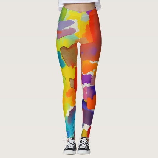 美しい抽象デザインレギンス レギンス (正面)