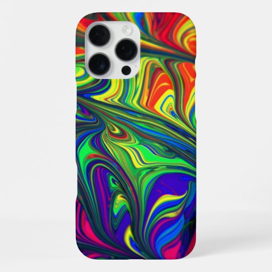 美しい抽象画イラスト iPhone カーソン iPhoneケース (裏面)