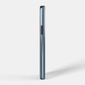 美しい抽象的な縦型の青い背景とライン iPhoneケース (右側面)