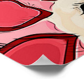 美しい抽象芸術のシームレスなパターン要約 ポスター (角)