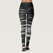 美しい抽象芸術の波状反射 レギンス (裏面)