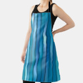 美しい抽象芸術の縦青の背景(l) エプロン (インサイチュ)