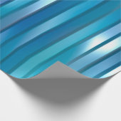 美しい抽象芸術の縦青の背景(l) ラッピングペーパー (角)