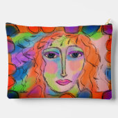 美しい抽象芸術アート アクセサリーポーチ (裏面)