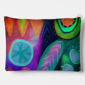 美しい抽象芸術アート アクセサリーポーチ (裏面)