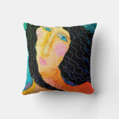 美しい抽象芸術アート クッション (裏面)