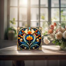 美しい抽象芸術アールデコセラミックタイル