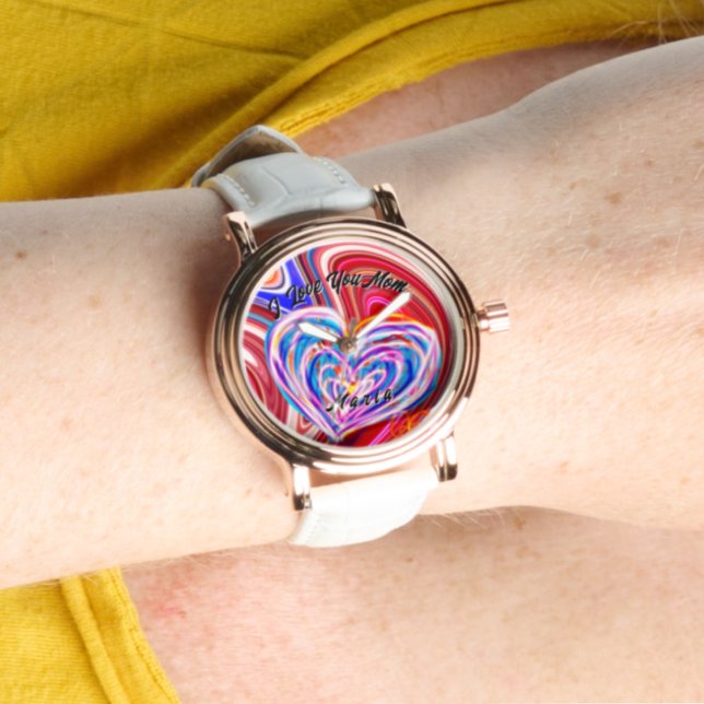 美しい抽象芸術エレガントバラ金ゴールドウォッチ 腕時計 (クリエイターアップロード済み)