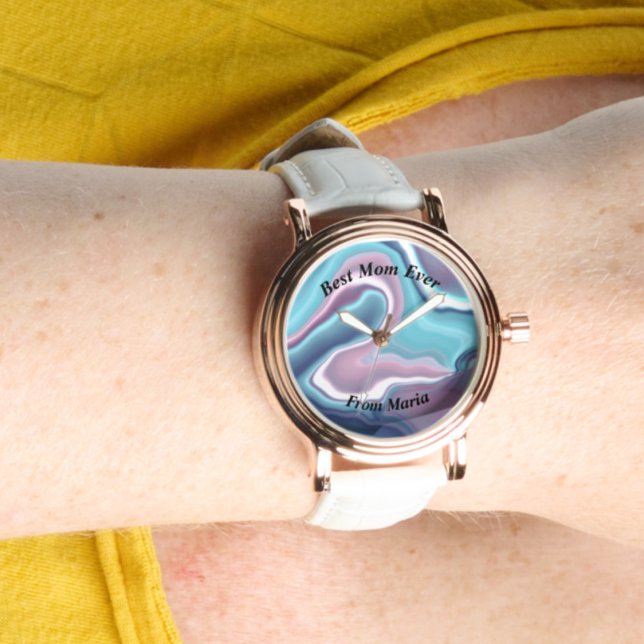 美しい抽象芸術エレガントバラ金ゴールドウォッチ 腕時計 (クリエイターアップロード済み)