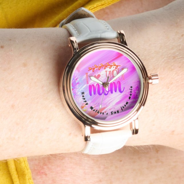 美しい抽象芸術エレガントバラ金ゴールドウォッチ 腕時計 (クリエイターアップロード済み)