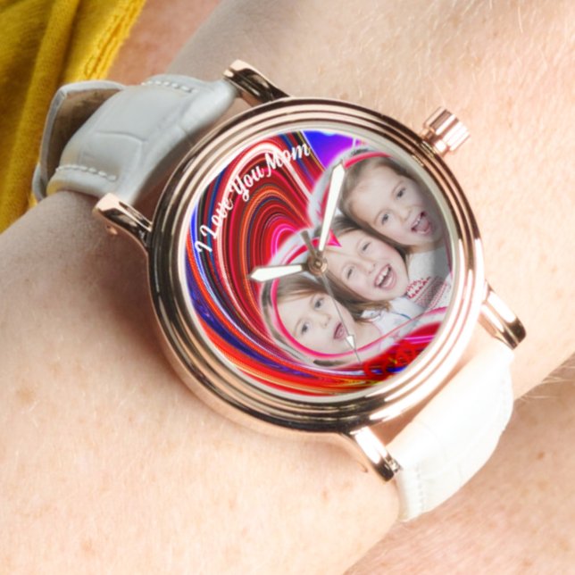 美しい抽象芸術エレガントバラ金ゴールド 腕時計 (クリエイターアップロード済み)