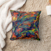 美しい抽象芸術カラフルアートワーク クッション (ブランケット)
