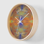 美しい抽象芸術カラフル大理石ゆがみ 壁時計 (傾斜)