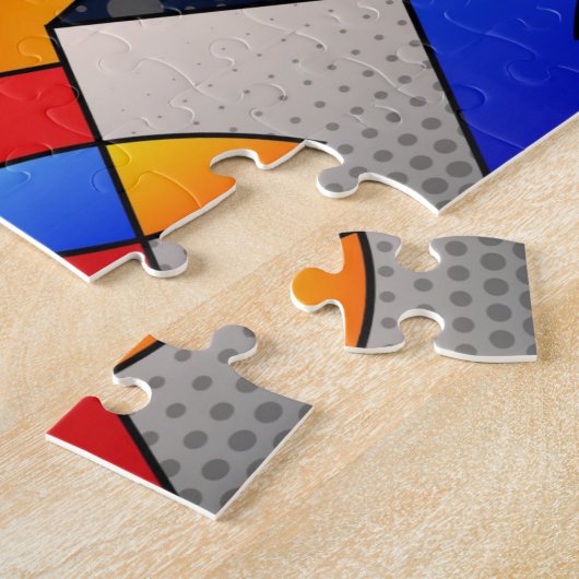 美しい抽象芸術ジグソーパズル ジグソーパズル (側面)