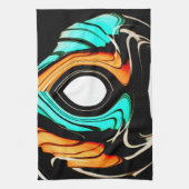 美しい抽象芸術スワーズアートプリント キッチンタオル (縦)