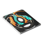 美しい抽象芸術スワーズアートプリント ノートパッド (アングル)