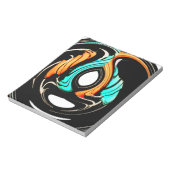 美しい抽象芸術スワーズアートプリント ノートパッド (回転)