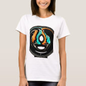 美しい抽象芸術スワーズアートプリント Tシャツ (正面)