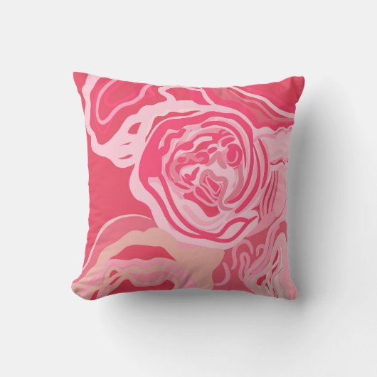 美しい抽象芸術バラデザイン クッション (正面)