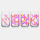 美しい抽象芸術パターン ガラス缶 (裏面)