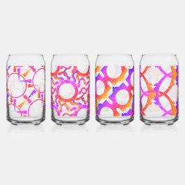 美しい抽象芸術パターン ガラス缶