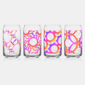 美しい抽象芸術パターン ガラス缶 (左)