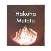 美しい抽象芸術フレイムアートプリント ノートパッド (正面)