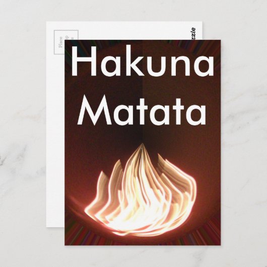 美しい抽象芸術フレイムアートプリント ポストカード (正面/裏面)