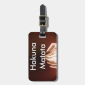 美しい抽象芸術フレイムアートプリント ラゲッジタグ (正面縦)