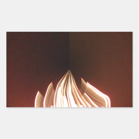 美しい抽象芸術フレイムアートプリント 長方形シール (正面)