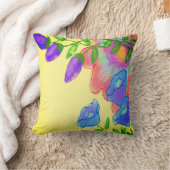 美しい抽象芸術フローラアート クッション (ブランケット)