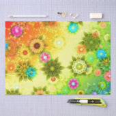 美しい抽象芸術フローラ 薄葉紙 (クラフト)