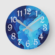 美しい抽象芸術ブルーモダン芸術的フルードアート