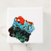 美しい抽象芸術メッセージカード、通常のエコテクスチャ フェイバータグ (インサイチュ)