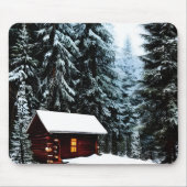 美しい抽象芸術リトルウィンターキャビン マウスパッド (正面)