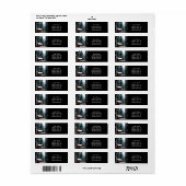 美しい抽象芸術リトルウィンターキャビン ラベル (フルシート)