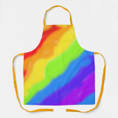 美しい抽象芸術レインボーデザイン- エプロン (正面)