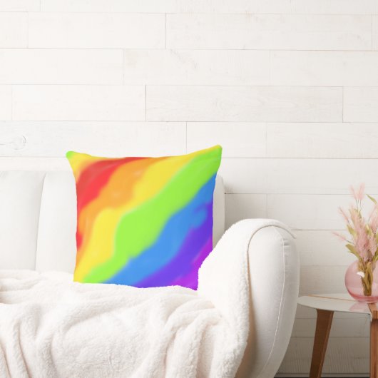 美しい抽象芸術レインボーデザイン- クッション (ソファ)