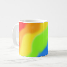 美しい抽象芸術レインボーデザイン- コーヒーマグカップ