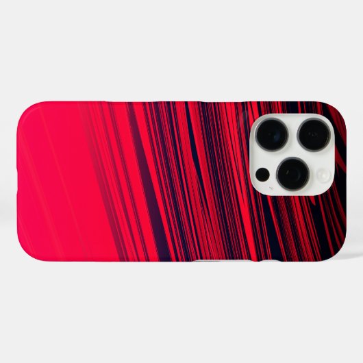 美しい抽象芸術大理石のパターン(赤と黒) Case-Mate iPhoneケース (裏面 (横))