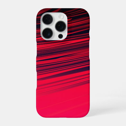 美しい抽象芸術大理石のパターン（赤と黒） iPhoneケース (裏面)