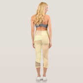 美しい抽象芸術幾何スタイリッシュ芸術 カプリレギンス (裏面)