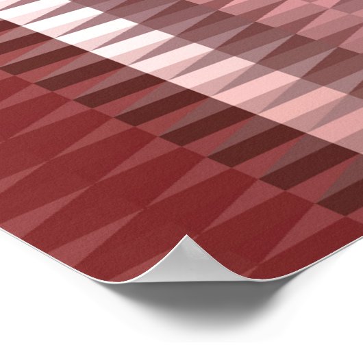 美しい抽象芸術縦赤の背景と李 ポスター (角)