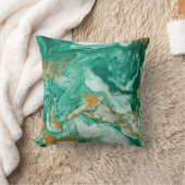 美しい抽象芸術背景。金色と濃いグレ クッション (ブランケット)