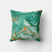 美しい抽象芸術背景。金色と濃いグレ クッション (裏面)