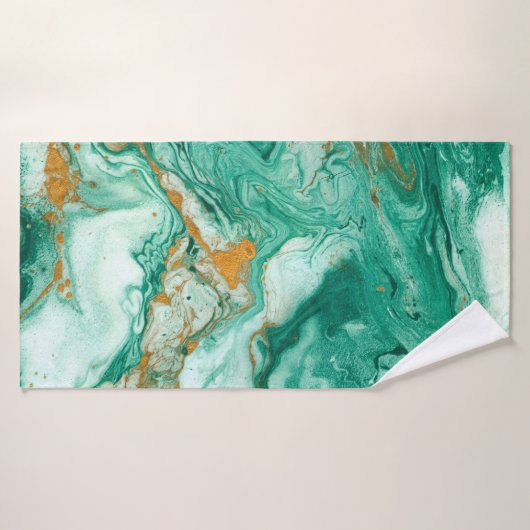 美しい抽象芸術背景。黄金と暗黒のgre バスタオル (バスタオル)