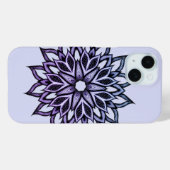 美しい抽象芸術花紫 Case-Mate iPhoneケース (裏面 (横))